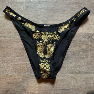 Forever 21 Tupac Black and Gold Bikini Bottom